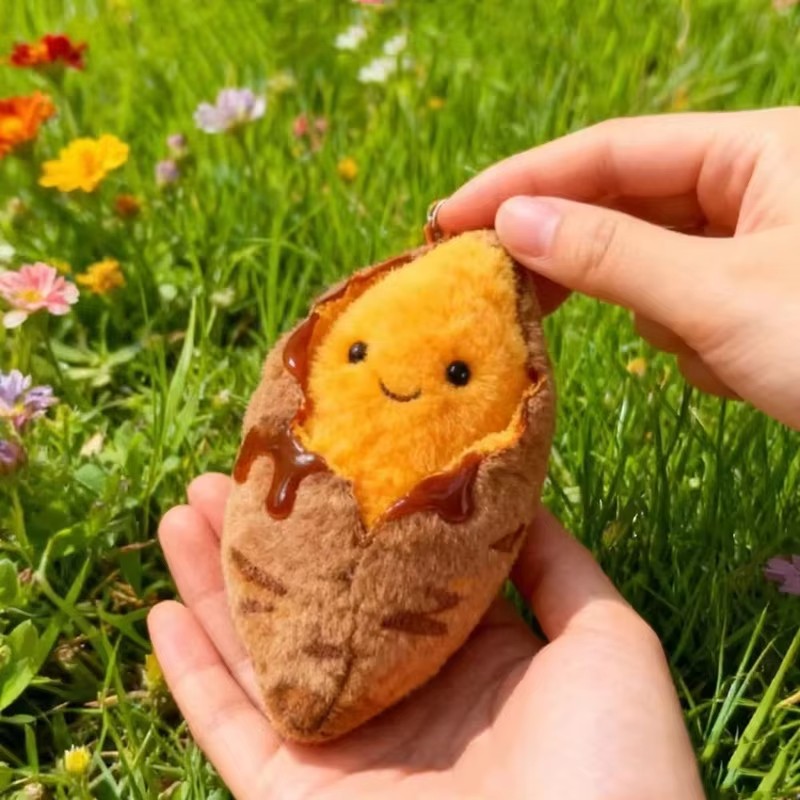 1/2pcs Cute Sweet Potato Plush - Gaming Console Keychain 评论和价格